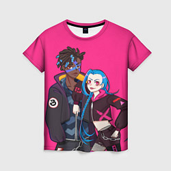 Женская футболка Ekko and Jinx