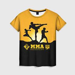 Футболка женская ММА Mixed Martial Arts, цвет: 3D-принт