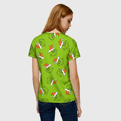 Женская футболка Гринч Укротитель рождества / 3D-принт – фото 4
