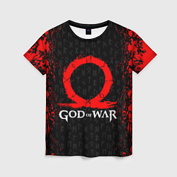 Женская футболка GOD OF WAR КРАТОС ЛОГО