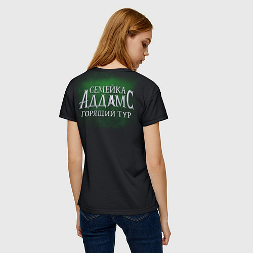 Женская футболка Семейка Аддамс - Горящий Тур / 3D-принт – фото 4