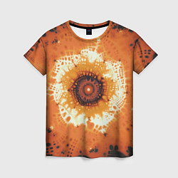 Женская футболка Оранжевый взрыв - коллекция Путешествие - Хуф и Ся