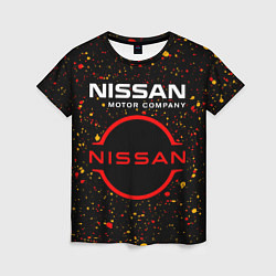 Женская футболка NISSAN - Брызги