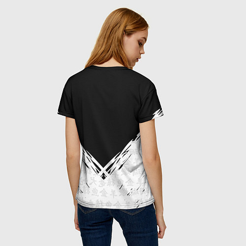 Женская футболка WALHALLA TEAM, БРЫЗГИ КРАСОК / 3D-принт – фото 4
