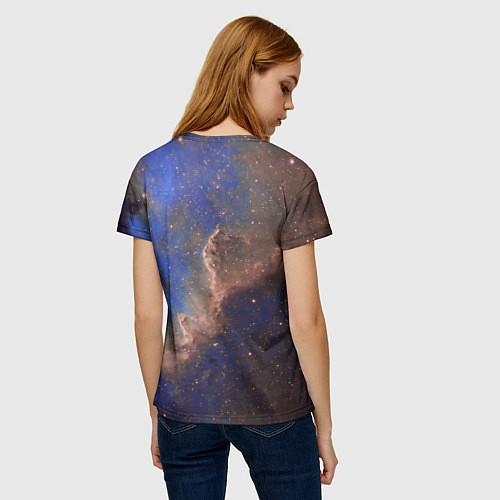 Женская футболка Cosmic animal / 3D-принт – фото 4