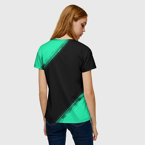 Женская футболка HELLBOUND - Краска / 3D-принт – фото 4