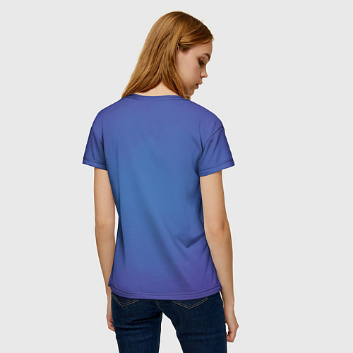 Женская футболка Саб-Зиро синий / 3D-принт – фото 4
