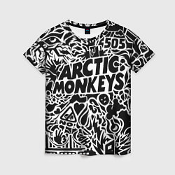 Женская футболка Arctic monkeys Pattern