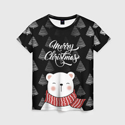 Женская футболка MERRY CHRISTMAS BEARS