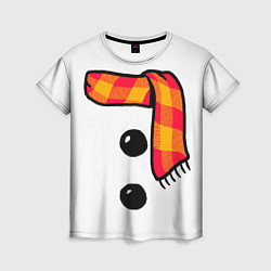 Женская футболка Snowman Outfit