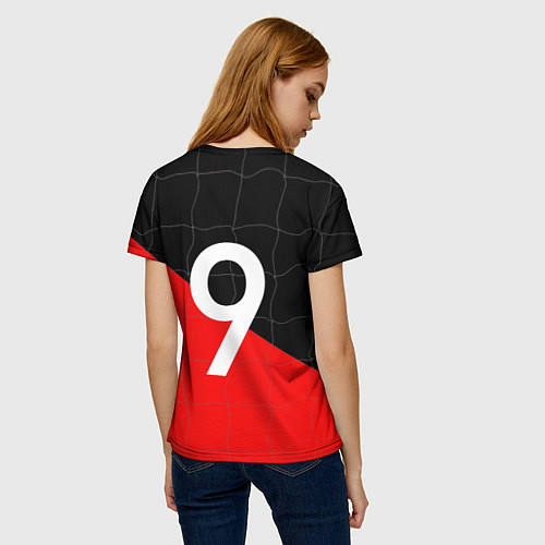 Женская футболка Бавария Левандовски 9 / 3D-принт – фото 4
