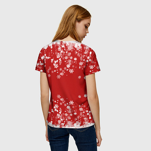 Женская футболка Вечный снегопад / 3D-принт – фото 4