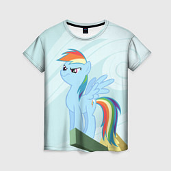 Женская футболка Радуга Дэш My Little Pony, Май Литл Пони