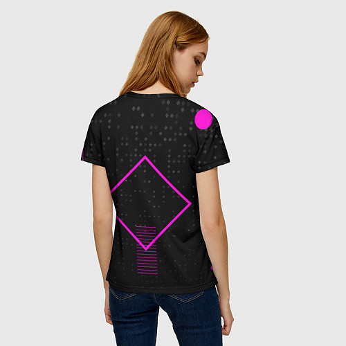 Женская футболка Squid Game Геометрические фигуры / 3D-принт – фото 4