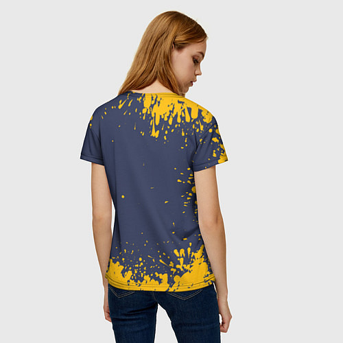 Женская футболка Пошлая Молли брызги красок / 3D-принт – фото 4