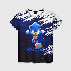 Женская футболка Sonic со скоростью звука