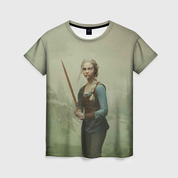 Женская футболка Цири Ведьмак 2