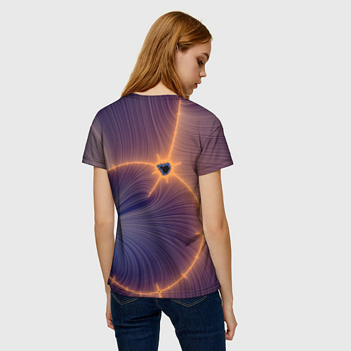 Женская футболка Black Hole Tribute design / 3D-принт – фото 4