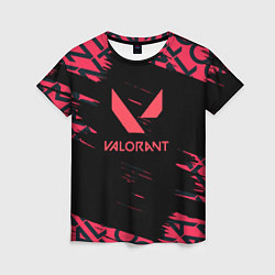 Женская футболка Valorant паттерн