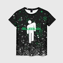 Женская футболка Billie eilish новогодний