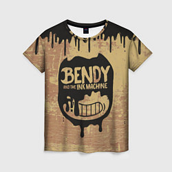 Женская футболка ЧЕРНЫЙ БЕНДИ BENDY AND THE INK MACHINE