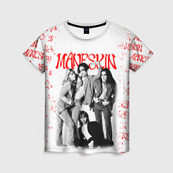 Футболка женская MANESKIN POSTER СОСТАВ ГРУППЫ, цвет: 3D-принт