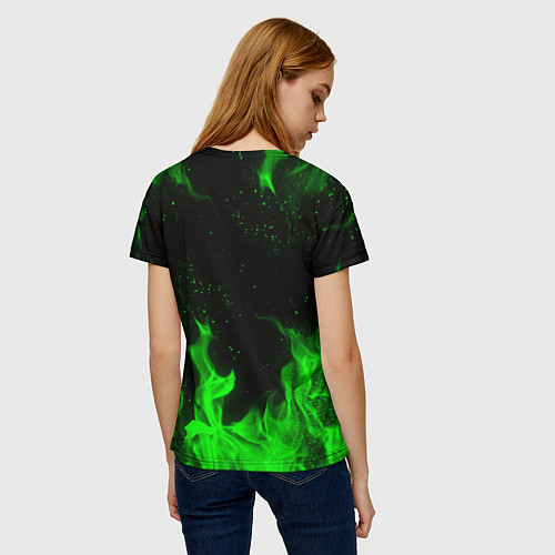 Женская футболка RAINBOW SIX SIEGE FIRE CAVIERA / 3D-принт – фото 4