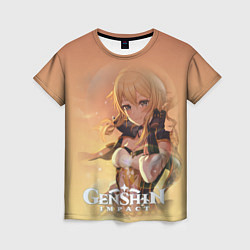 Женская футболка Genshin Impact и ее герои