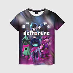 Женская футболка DELTARUNE ГЕРОИ В БОЙ!