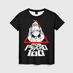Женская футболка Mob Psycho 100 Кагеяма и Ямочки
