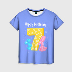 Женская футболка Седьмой день рождения