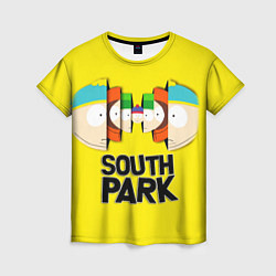 Футболка женская South Park - Южный парк персонажи, цвет: 3D-принт