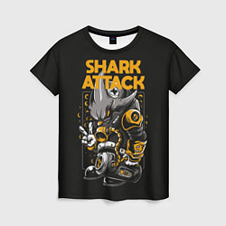 Женская футболка Shark blast
