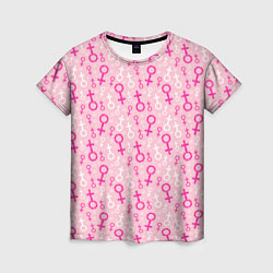 Женская футболка Гендерный Женский Знак Венеры