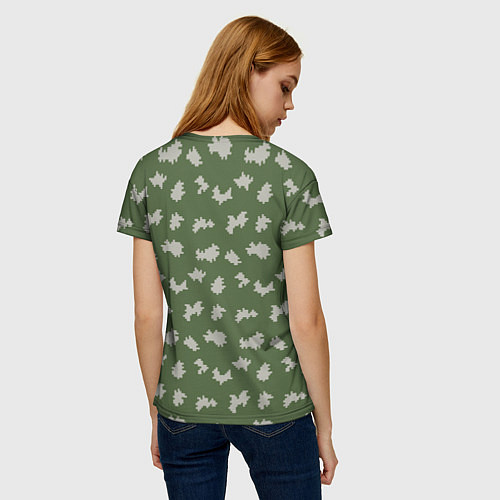 Женская футболка Камуфляж: берёзка / 3D-принт – фото 4