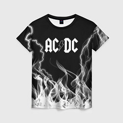 Женская футболка ACDC Fire