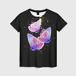 Женская футболка Butterflies Sky