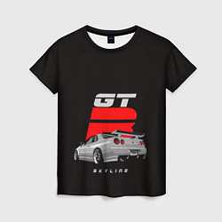 Женская футболка Nissan gt