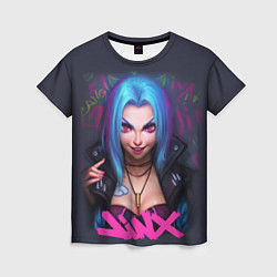 Женская футболка League Of Legends ARCANE JINX