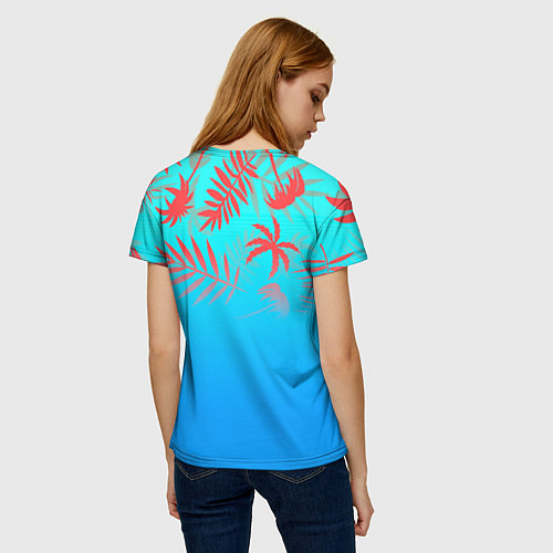 Женская футболка 6IX9INE tropical / 3D-принт – фото 4