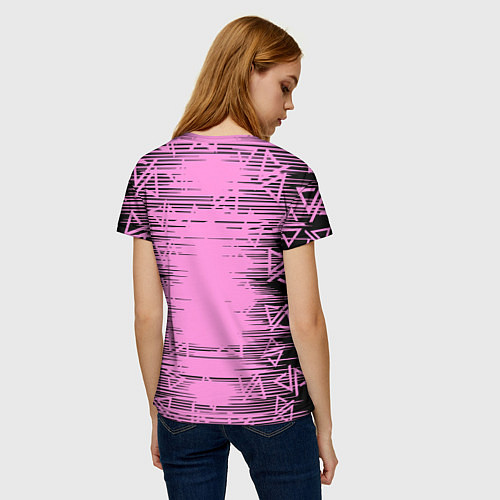 Женская футболка Adele - Паттерн логотипов / 3D-принт – фото 4