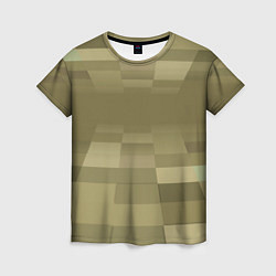 Женская футболка Пиксельный военный фон
