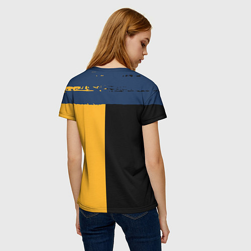 Женская футболка Bully Вертикальное лого / 3D-принт – фото 4