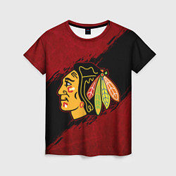 Женская футболка Chicago Blackhawks, Чикаго Блэкхокс
