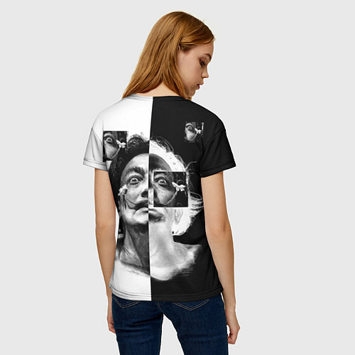 Женская футболка Salvador Dali - Сальвадор Дали / 3D-принт – фото 4