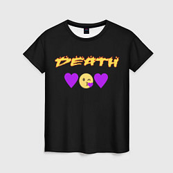 Женская футболка Смерть сердечки