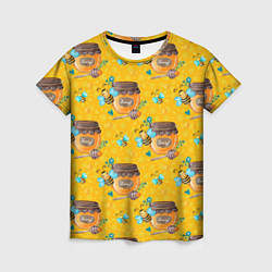 Женская футболка Мед и пчелы