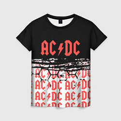 Женская футболка ACDC переменный ток