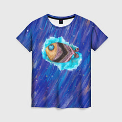 Женская футболка Забавная рыба