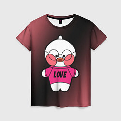 Женская футболка LALAFANFAN - LOVE